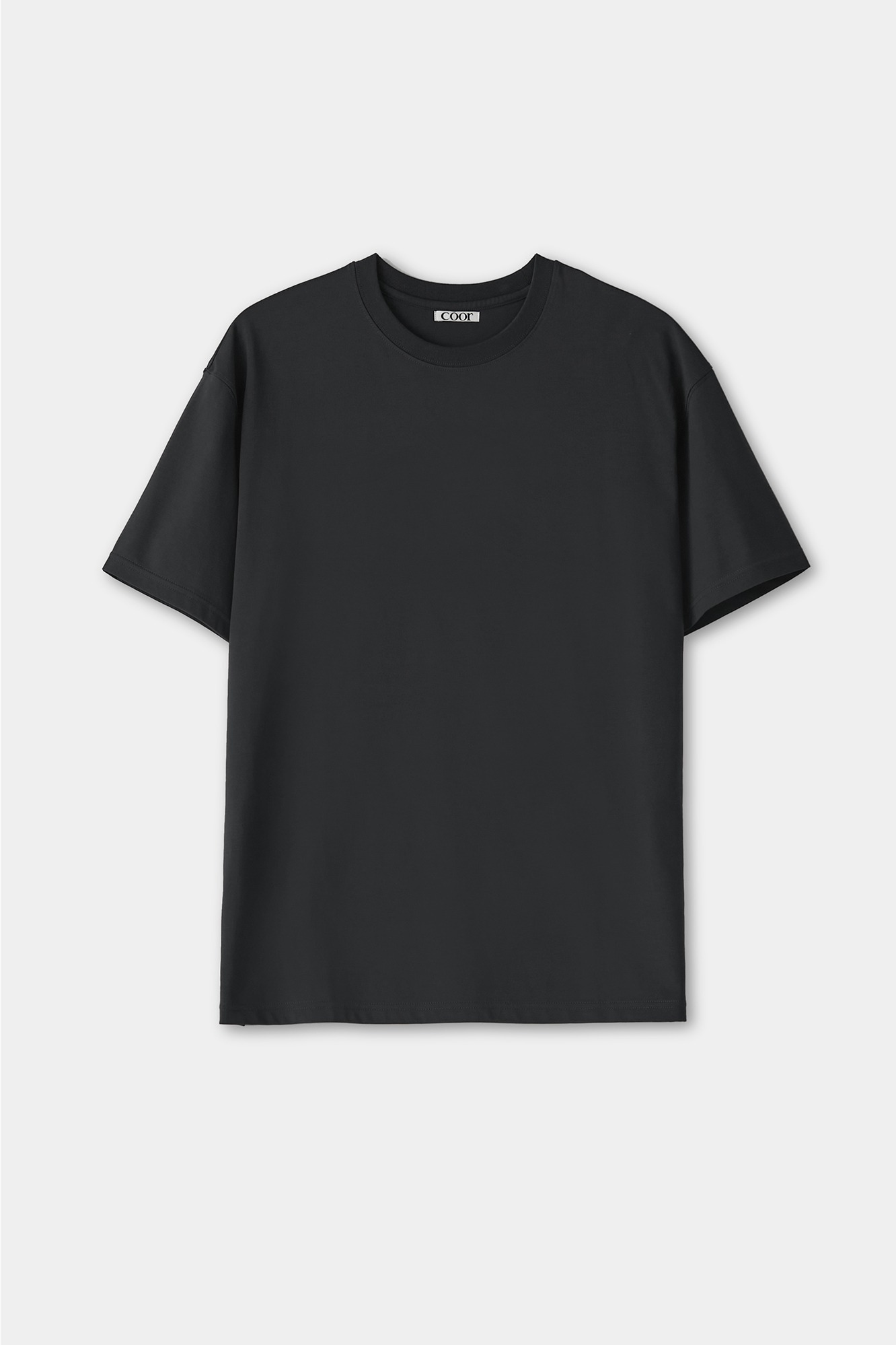 [6 / 8 예약배송] 수피마 코튼 세미오버핏 티셔츠 (블랙)