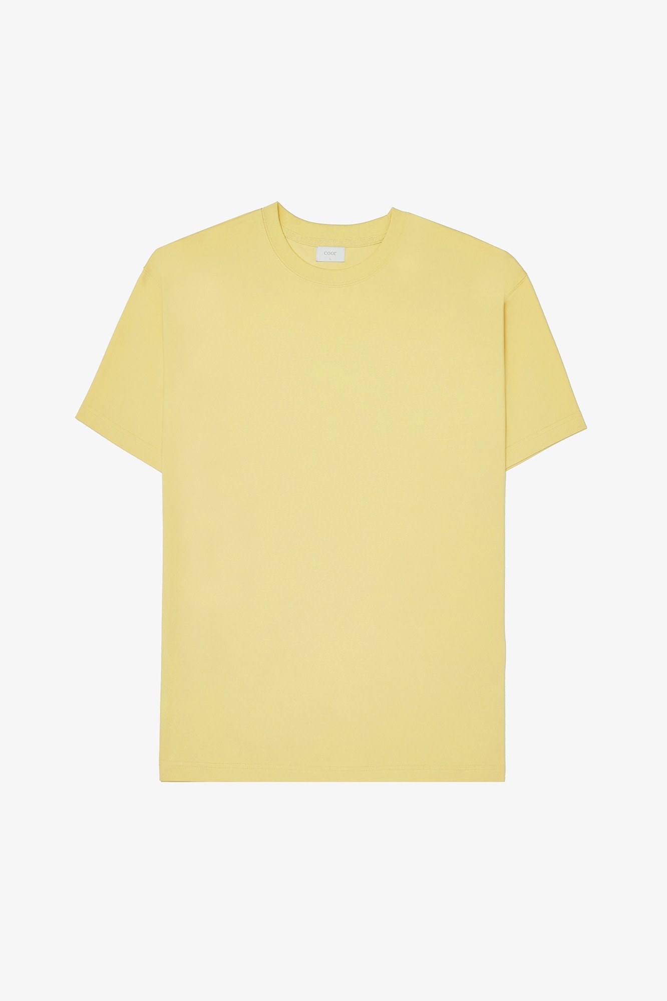 수피마 코튼 세미오버핏 티셔츠 (멜로우레몬)