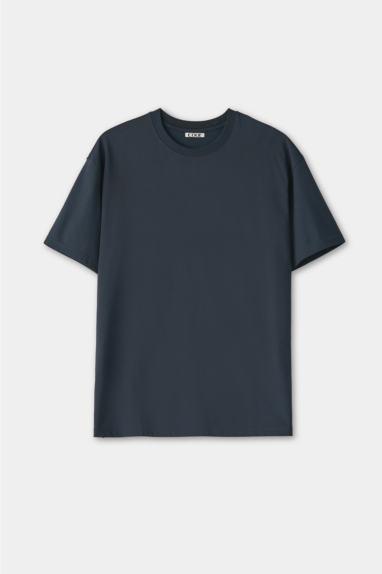 수피마 코튼 세미오버핏 티셔츠 (미드나잇블루)