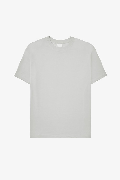 수피마 코튼 세미오버핏 티셔츠 (라이트그레이)