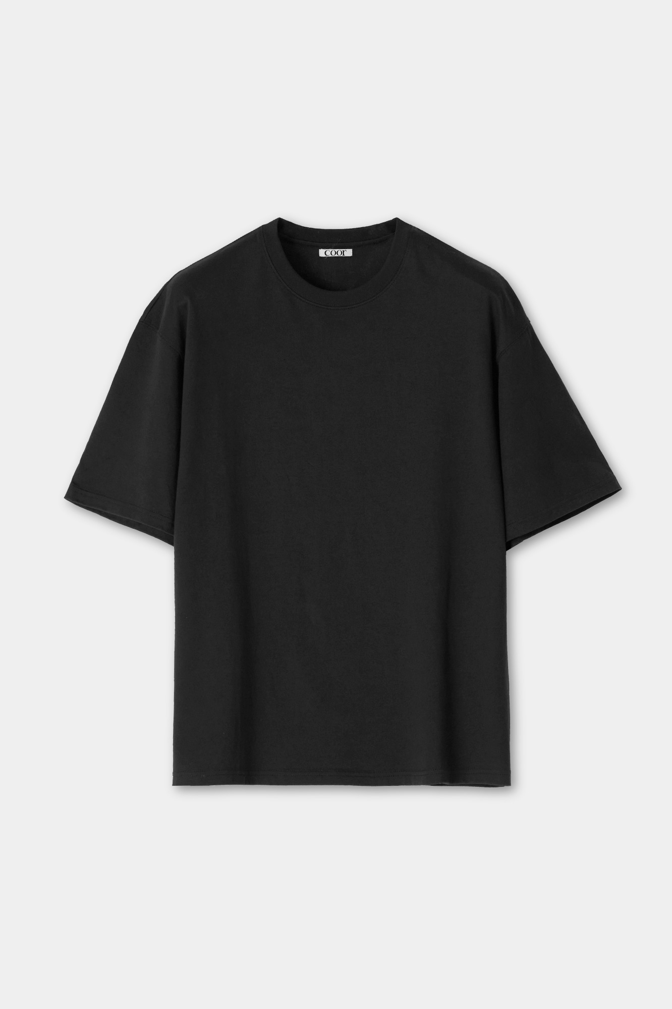 파이니스트 실켓 오버핏 티셔츠 (블랙)